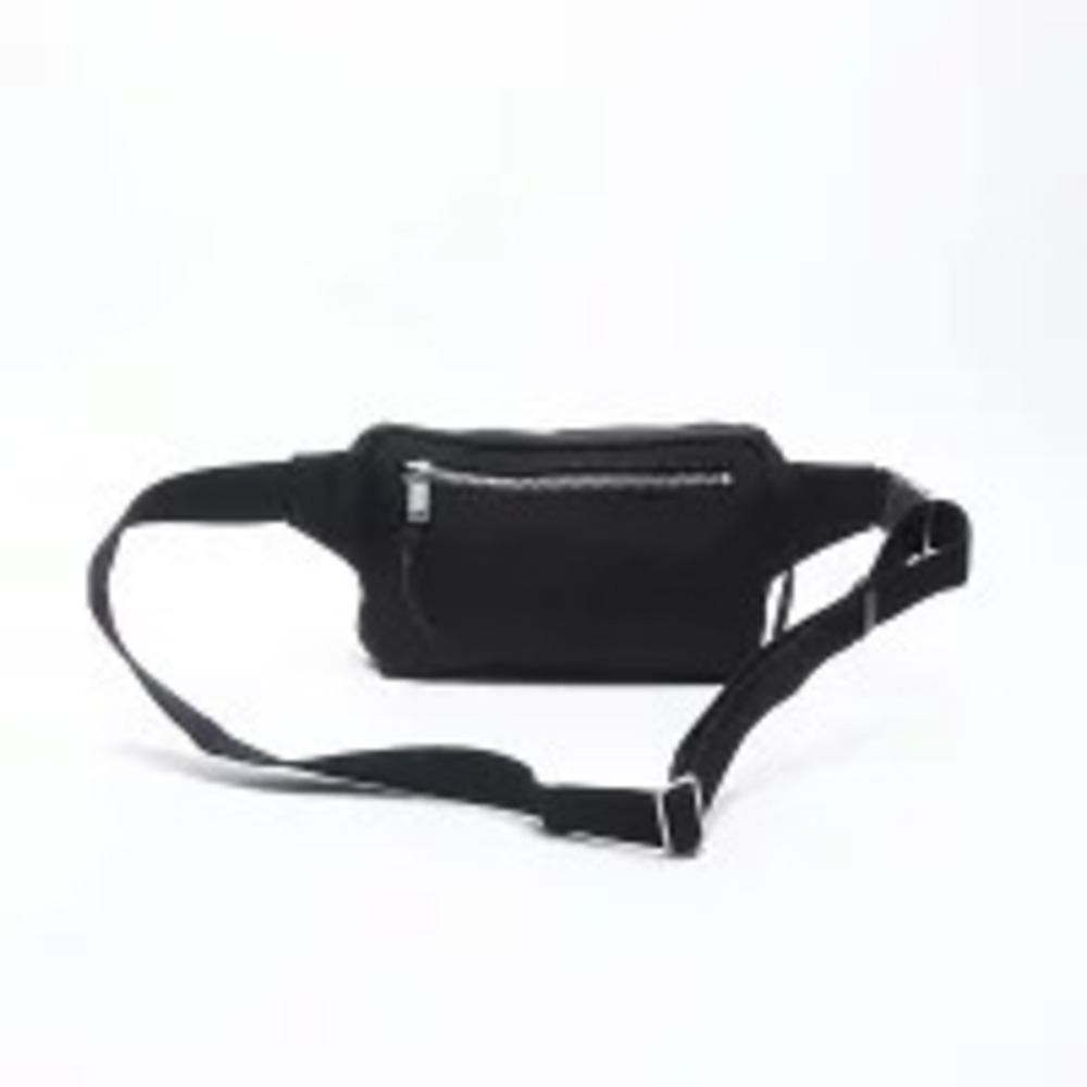 Yves Saint Laurent logo canvas waist bag shoulder black - Picture 3 of 13